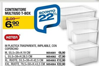 Bricofer Keter Contenitori in plastica offerta