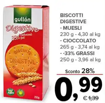 Todis BISCOTTI DIGESTIVE - MUESLI 230 g offerta
