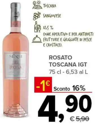 Todis ROSATO TOSCANA IGT 75 cl offerta