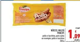 Conad Superstore Principe Wurstel di pollo offerta