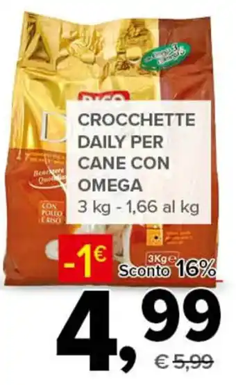 CROCCHETTE DAILY PER CANE CON OMEGA 3 kg