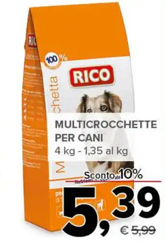 Todis MULTICROCCHETTE PER CANI 4 kg offerta