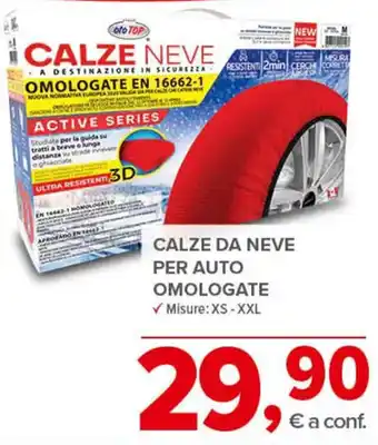 Todis CALZE NEVE Per Auto Omologate XS-XXL offerta