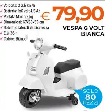 VESPA 6 VOLT BIANCA