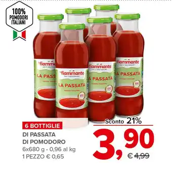 Todis DI PASSATA DI POMODORO 6 x 680 g offerta