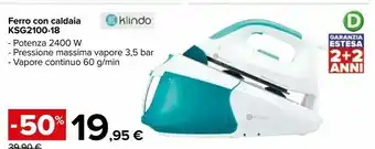 Carrefour Market Klindo Ferro A Caldaia KSG2100-18 offerta