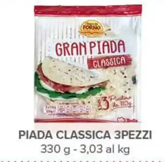 Todis PIADA CLASSICA 3PEZZI 330 g offerta