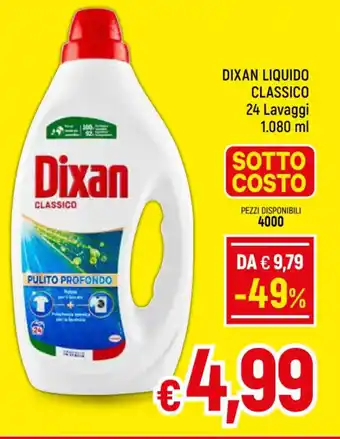 A&O DIXAN LIQUIDO CLASSICO 24 Lavaggi 1.080 ml offerta