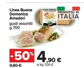 Carrefour Market Amadori Linea Buona Domenica offerta