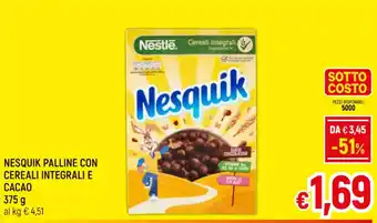 NESQUIK PALLINE CON CEREALI INTEGRALI E CACAO 375 g