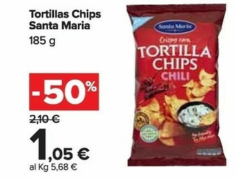 Carrefour Market Santa maria Tortilla Chips Cheese 185 G(ml) offerta