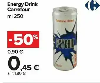 Carrefour Market Carrefour - Energy Drink 250 Ml offerta