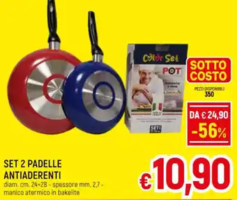 A&O SET 2 PADELLE ANTIADERENTI offerta