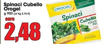 Carrefour Market Orogel Spinaci Cubello Foglia Più I Vegetali offerta