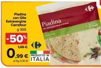 Carrefour Market Carrefour Piadina Con Olio Extravergine offerta