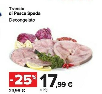 Carrefour Market Trancio Di Pesce Spada Decongelato offerta