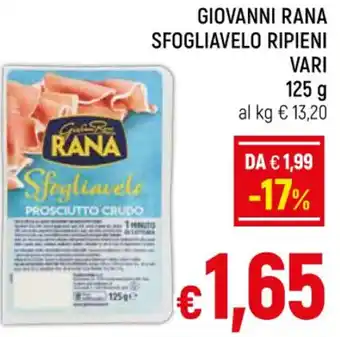 A&O GIOVANNI RANA SFOGLIAVELO RIPIENI VARI 125 g offerta