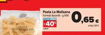 Carrefour Market La Molisana - Penne Rigate N°20 500 G(ml) offerta