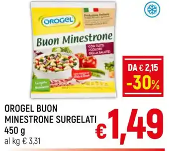 A&O OROGEL BUON MINESTRONE SURGELATI 450 g offerta