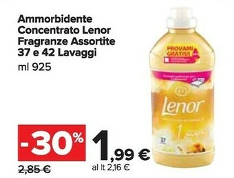Carrefour Market Lenor Ammorbidente Concentrato offerta