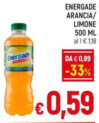 A&O ENERGADE ARANCIA/ LIMONE 500 ML offerta