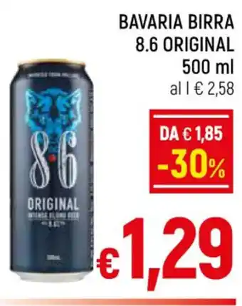 A&O BAVARIA BIRRA 8.6 ORIGINAL 500 ml offerta