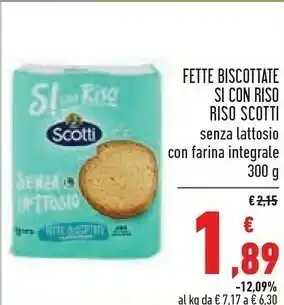 Conad Scotti Fette biscottate offerta