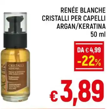 RENÉE BLANCHE CRISTALLI PER CAPELLI ARGAN/KERATINA 50 ml