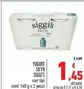 Conad Siggi's Yogurt offerta