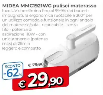 MIDEA MMC1921WG pulisci materasso