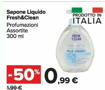Carrefour Market Fresh & Clean Sapone Liquido offerta
