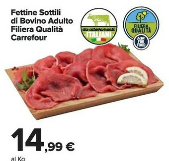 Carrefour Market Fettine Sottili Di Bovino Adulto offerta
