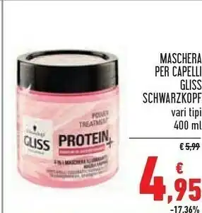 Conad Schwarzkopf Cura dei capelli offerta
