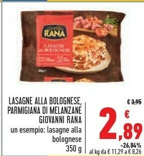 Conad Rana Lasagne offerta