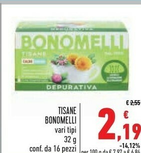 Conad Bonomelli Tisane offerta