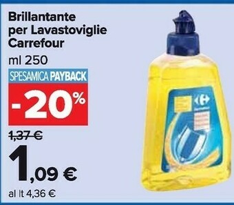 Carrefour Carrefour Brillantante Per Lavastoviglie offerta