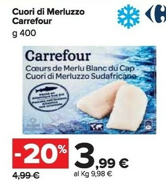 Carrefour Carrefour Cuori Di Merluzzo offerta