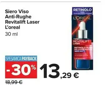 Carrefour L'Oreal Crema viso offerta