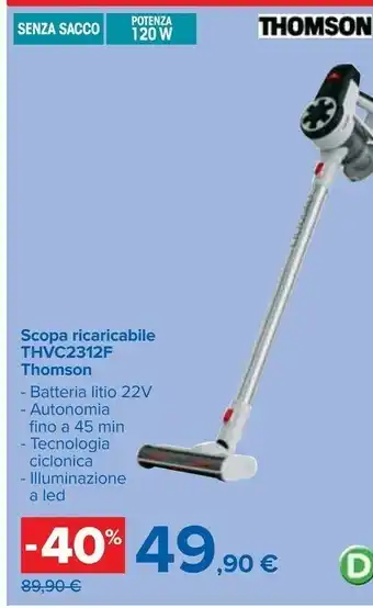 Carrefour Thomson Scopa elettrica offerta