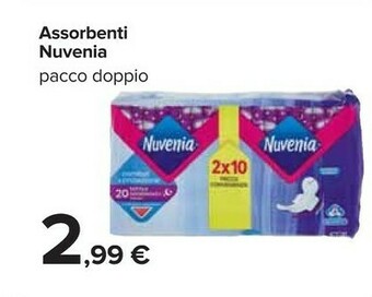 Carrefour Nuvenia Assorbenti offerta