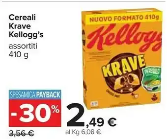 Carrefour Kelloggs Cereali offerta
