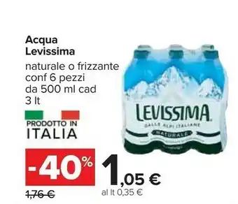 Carrefour Levissima Acqua offerta