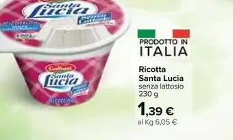 Carrefour Santa lucia Ricotta offerta