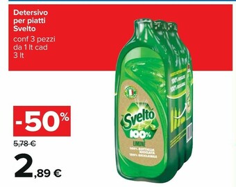 Carrefour Svelto Detersivo piatti offerta