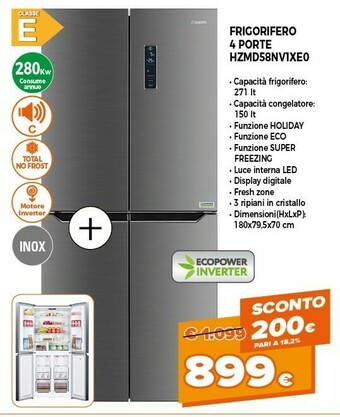 Expert Zoppas Frigorifero 4 Porte HZMD58NV1XE0 offerta