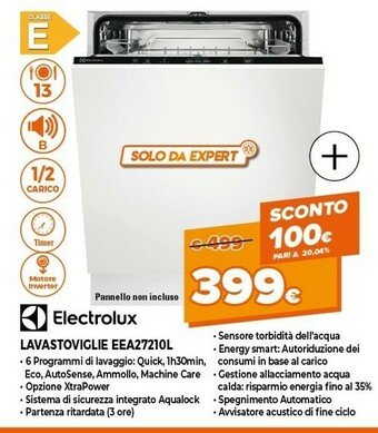 Expert Electrolux Lavastoviglie EEA27210L offerta