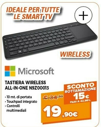 Expert Microsoft Tastiera Wireless All-In-One N9Z00013 offerta