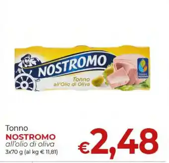 Supermercati Nonna Isa Tonno NOSTROMO all'olio di oliva 3x70 g offerta