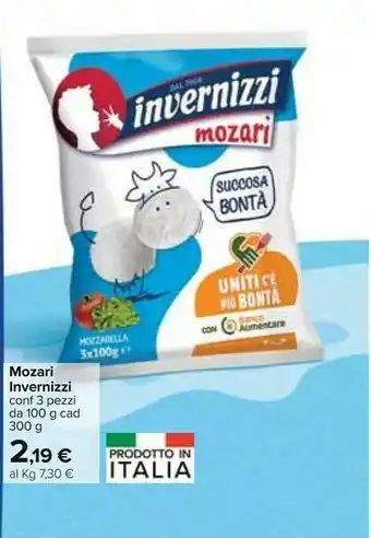 Carrefour Invernizzi Mozzarella offerta
