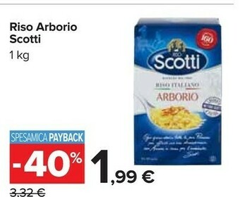 Carrefour Scotti Riso offerta